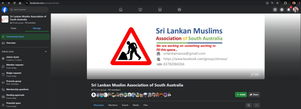 Launching of SLMASA Facebook Group - Live from March 2022