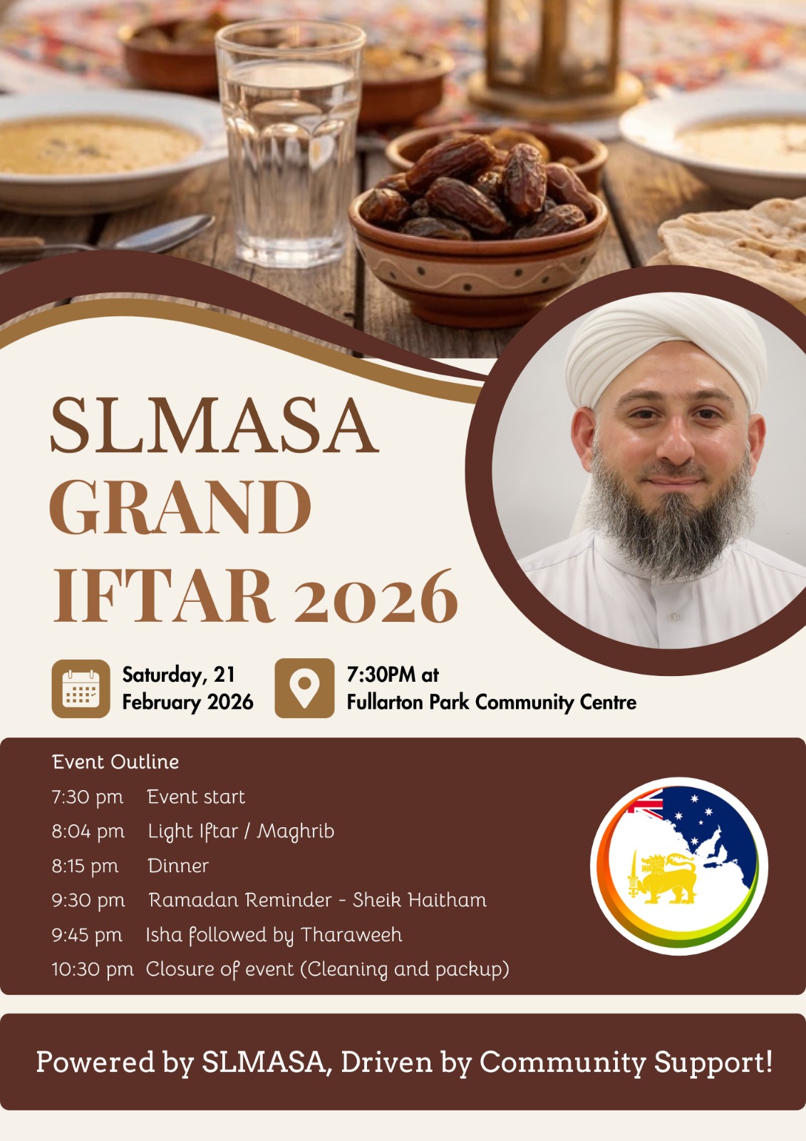 SLMASA Grand Community Iftar 2026